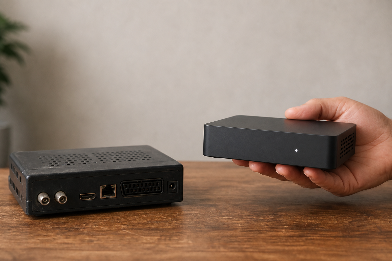 DStv upgrades comparing old and new decoder models